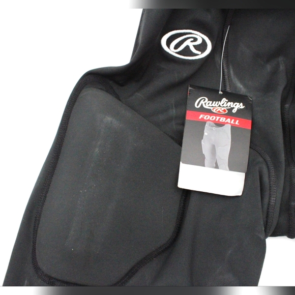 Rawlings Adult Small Padded Football Pants (Black) - Picture 2 of 5